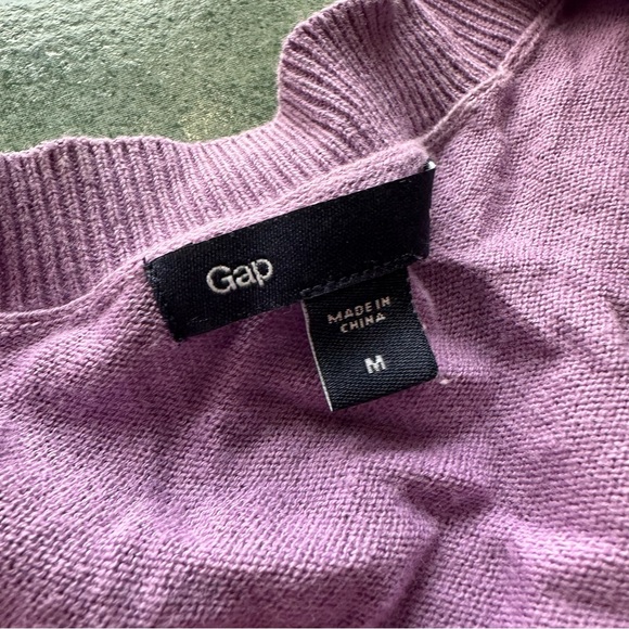 Gap Light Purple Button Up Sweater Cardigan - Picture 3 of 7